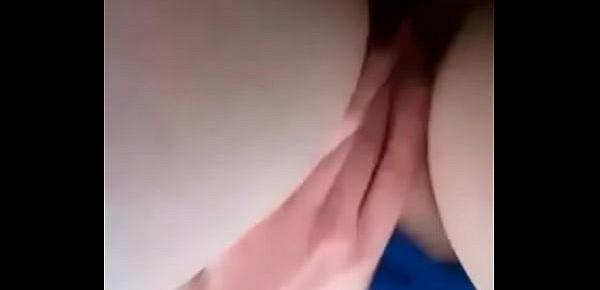  Teen Girlfriend Lauren Lusts Fingers her teen Pussy on cam for Hubby